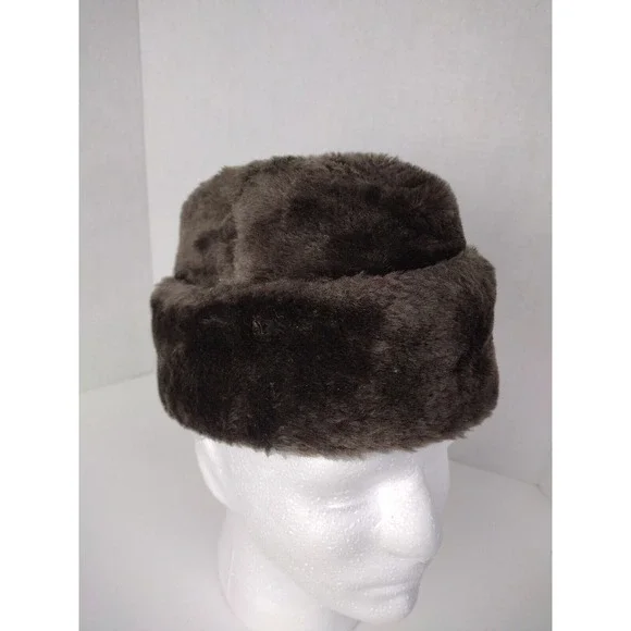 VTG United Hatters Cap Millinery Wkrs Int. Union Registered Men SM Faux Fur Hat