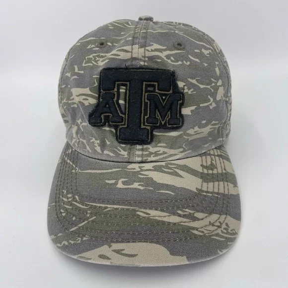 Texas A&M Aggies '47 Brand Camo Hat Cap Adjustable Strap Back Snap OSFM