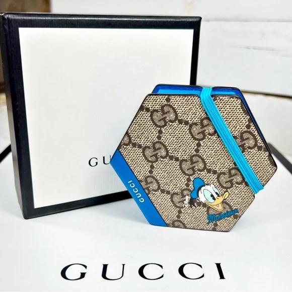 Gucci x Disney Collaboration of Donald Duck Hexagon Memo Pad