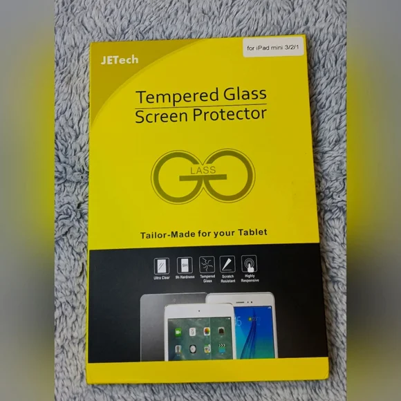 Tempered Glass screen protector for iPad mini 3/2/1. new in package