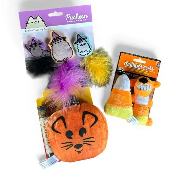Halloween Cat toys Catnip Pumpkin witches