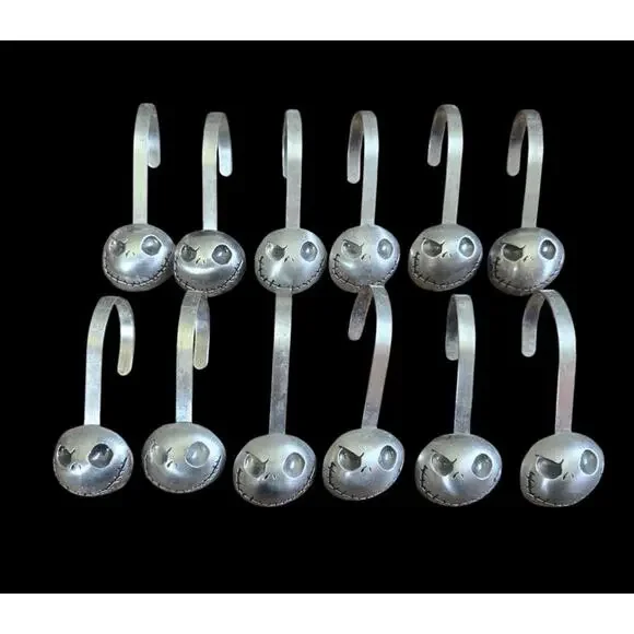NEW Disney Nightmare Before Christmas Shower Curtain Hooks Jack Skellington 12pc