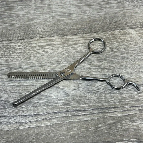 Faro Barber Hair Thinning Shears Scissors Texturizing with Tang Made in USA‎ vtg