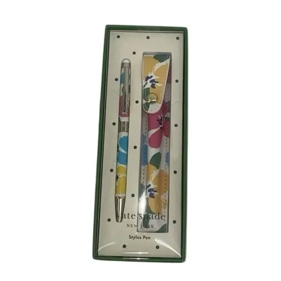 Kate Spade New York Floral Stylus Pen With Case New Painterly Bouquet