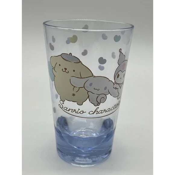 Sanrio Kuji prize #5 Plastic‎ Cup Blue Kuromi Cinnamoroll Pompompurin