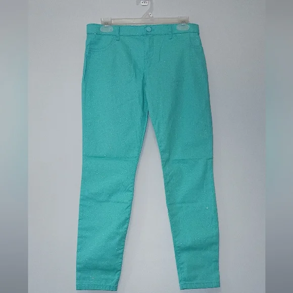 Kids The Children's Place‎ Teal Sparkle Pants 14