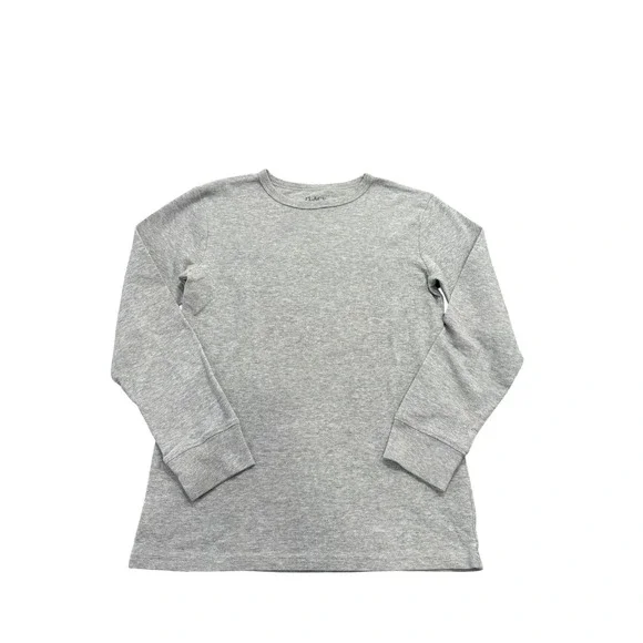 The Children's Place Boys Gray Thermal Long Sleeve Shirt Size Large 10/12