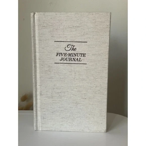 The Five Minute Journal Linen Hardcover Gratitude Wellness Journal Unused