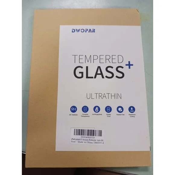 Dwopar Tempered Glass + Ultra Thin iPad mini 4/5 Screen Protector NEW