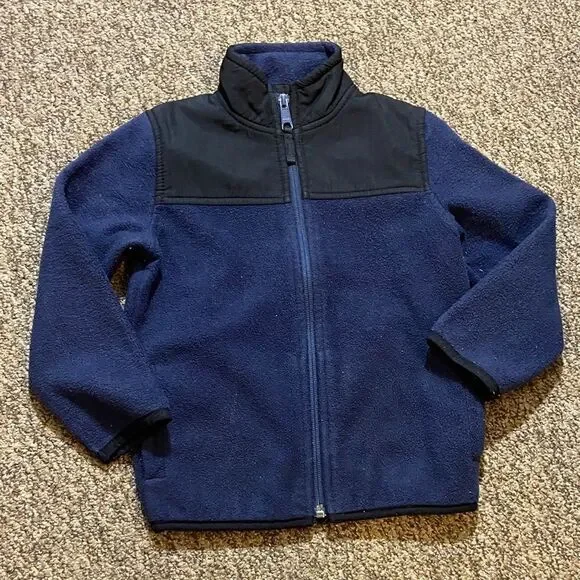 10/$50 The Children's Place Navy and Black Puffer Jacket Size 4T