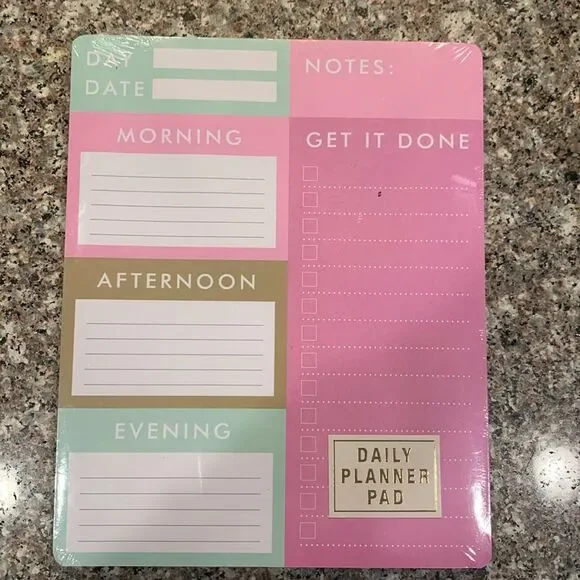 Daily planner note pad