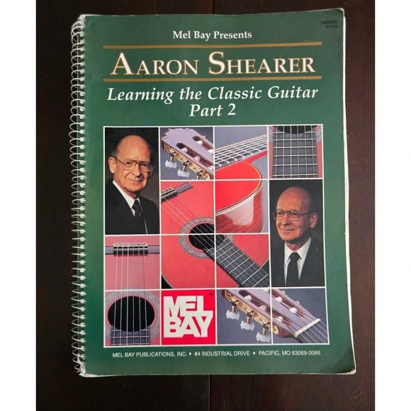 Aaron Shearer Learning Classic Guitar Part 2 Mel Bay MB94362 Spiral Bound Book