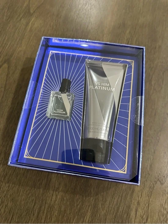 Victoria's Secret Platinum Mini Fragrance Duo Gift Set, Cologne & Travel Lotion
