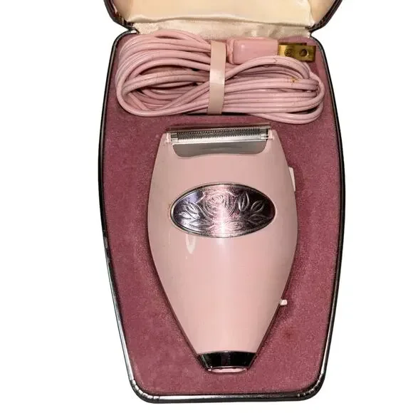 Lady Sunbeam Vintage Pink Electric Razon in Original Case Vanity Decor Cottage