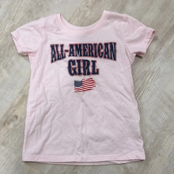 The Children's Place Pink All-American Girl Tee