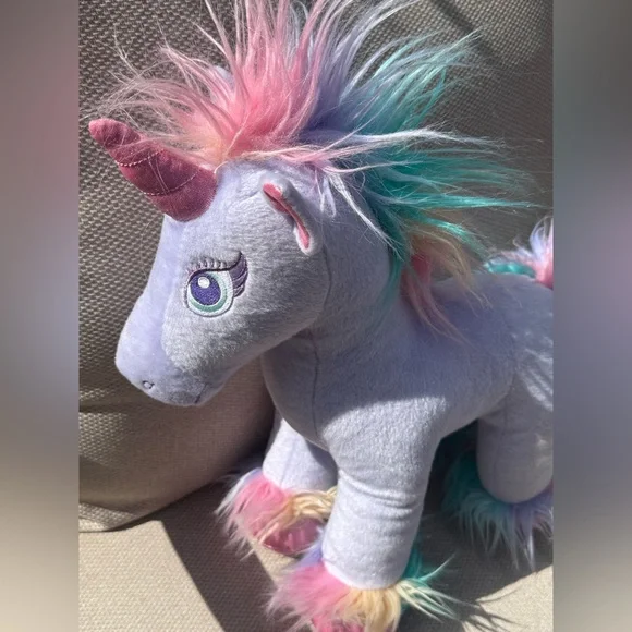 Build-A-Bear Pastel‎ Plush with Multicolor Mane Enchanted Unicorn Fairy Friend