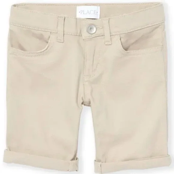 The Children's Place Shorts Size 6 Khaki Beige New Without Tags