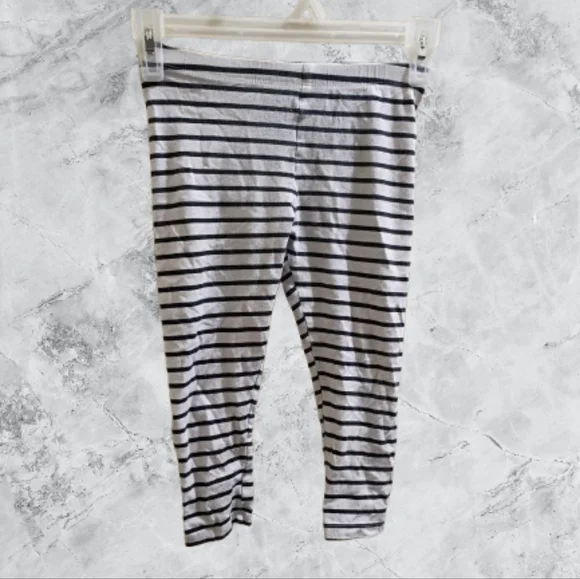 💥4x$15 The Children's Place Black and White Striped Leggings