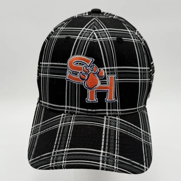 Sam Houston State Bearcats Cap Plaid Embroidered Size Med/Large EUC