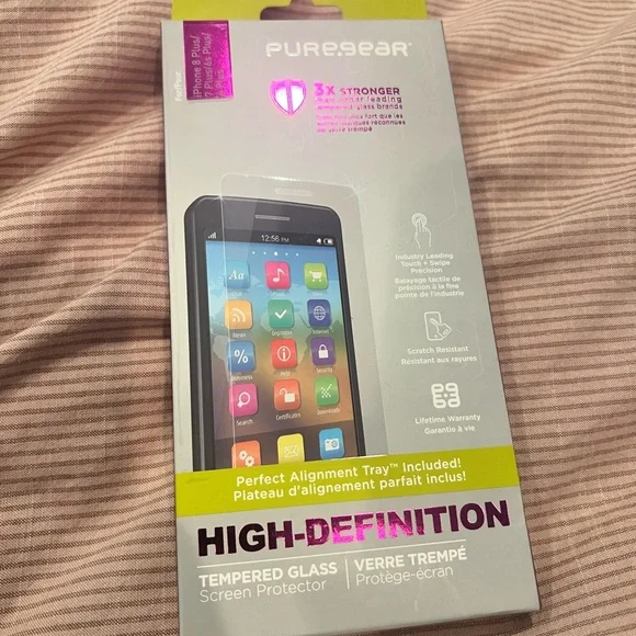 NEW! Tempered Glass Screen Protector iPhone 8 Plus