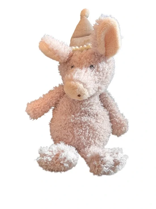 Demdaco Piggy Wigg Plush Stuffed Animal Pig