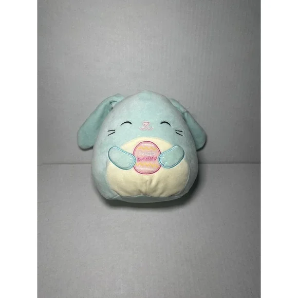 Squishmallows Kellytoy Xin Blue Bunny Rabbit Easter Egg Bunny Plush 8 in