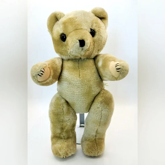 Midwest Importers of Cannon Falls Teddy‎ Bear Plush Tan Poseable 16” Vintage