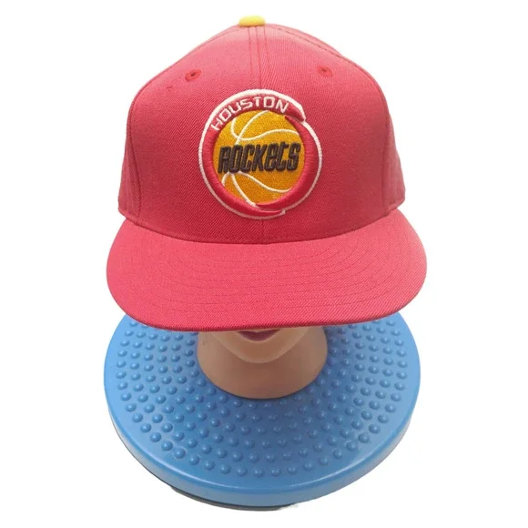 Houston Rockets New Era Hardwood Classics Red Fitted‎ Hat Size 7 - 1/8 (52 cm)