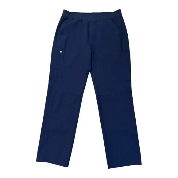 FIGS Men's AXIM Cargo Scrub Pants Blue Size XXL Straight Leg 32