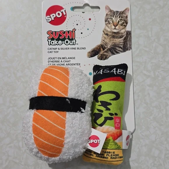 Cat Toys Sushi Take-Out NWT Spot Brand‎