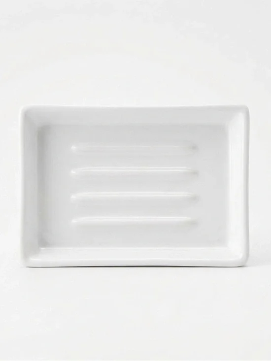 The White Company Ceramic Soap Dish White Like New