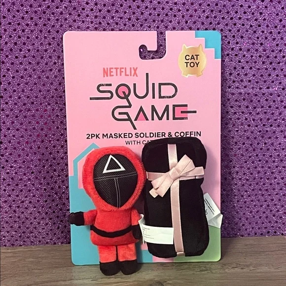 🏝️🎉Netflix Squid Game Cat Toy Set