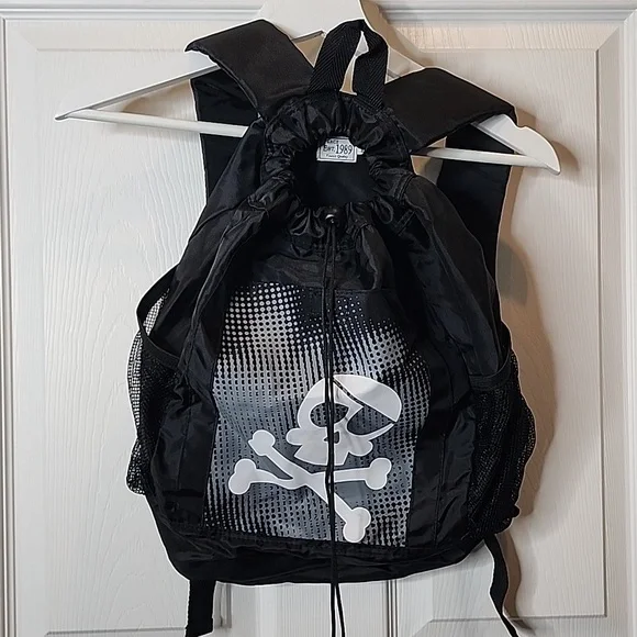 The Children's Place Pirate Skull & Crossbones Drawstring Backpack