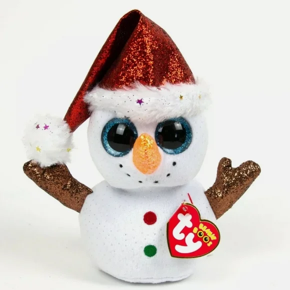 Ty beanie boos babies flurry snowman new