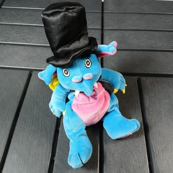 October 1999 Limited Edition Imperial Palace Ippy Mascot Blue Dragon Plush 9 PL4
