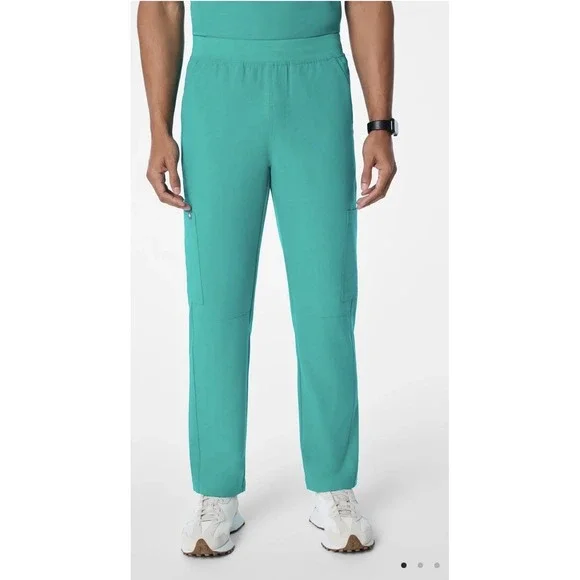 FIGS Axim Scrub Pants Men's XXL Short Teal Green Technical Collection T2001S