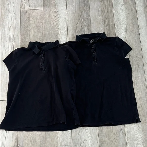 The Children's Place Black Polo Shirt Pair