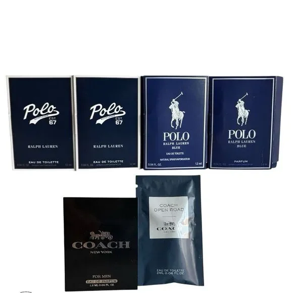 Ralph Lauren and Coach Fragrance Sampler Set, New