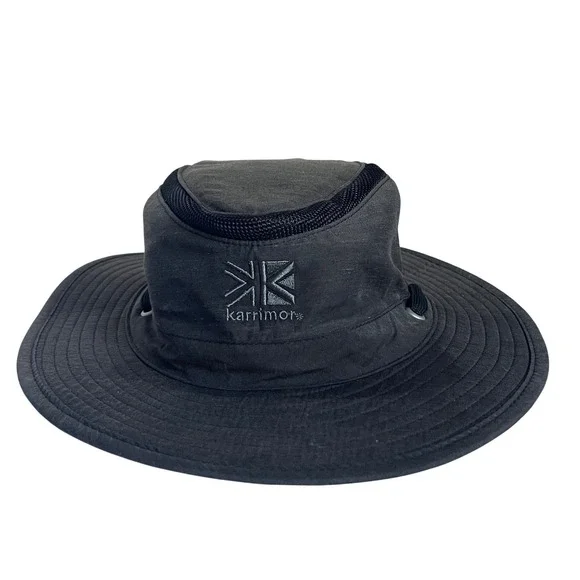 Karrimor Explorer Wide Brim Bucket Hat‎ Mens L/XL Grey Good Mesh Ventilated Logo