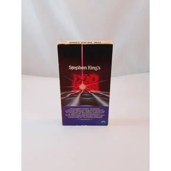 Stephen King's The Dead Zone (1983) VHS Video‎ Tape Movie Scary Film Vintage