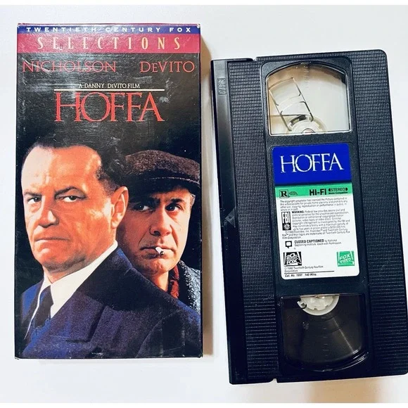 Hoffa VHS 1992 Jack Nicholson Danny DeVito Crime Drama Fox Video