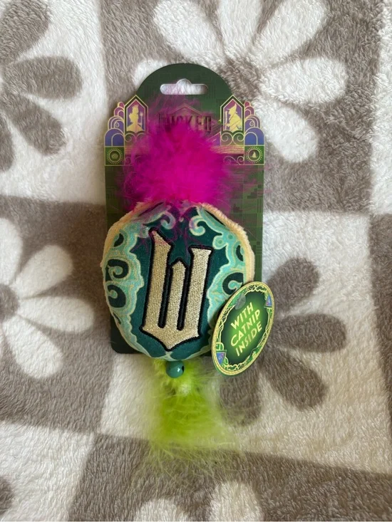 Wicked Pink & Green Cat Toy with Catnip