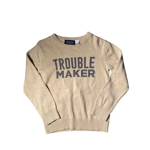 The children’s Place boys troublemaker long sleeve sweater size 3T