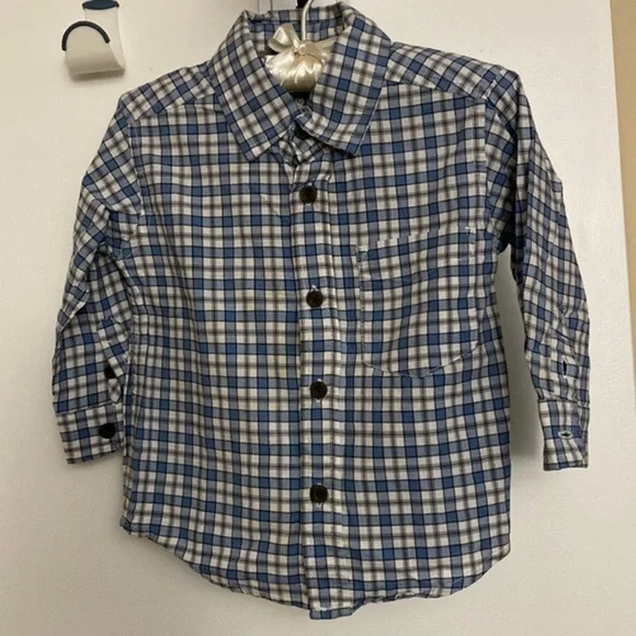 The Children’s Place Plaid Button Down 18M
