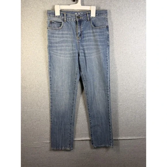 The Children's Place Jeans Youth 14 Blue Straight Leg Denim Casual Classic