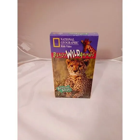 Really Wild Animals Swinging Safari VHS 1994 Video Tape National Geographic Kids