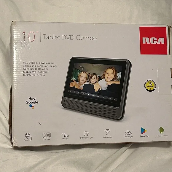 RCA Black Tablet DVD Combo