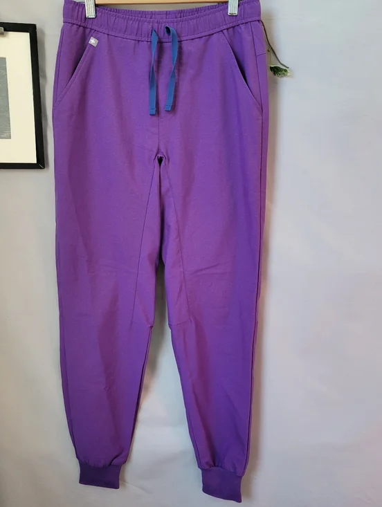 Figs Men's Jansen Technical Collection Jogger Scrub Pants Purple Blue XS