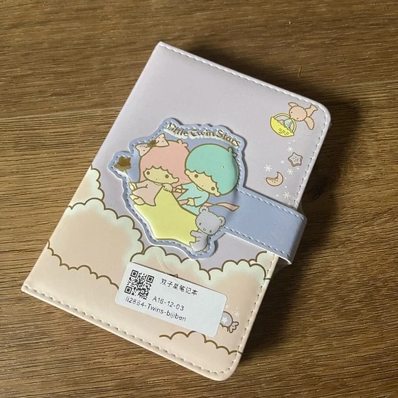 One Left! LITTLE TWIN STARS-NWT Medium, Hardbound Faux Leather Journal