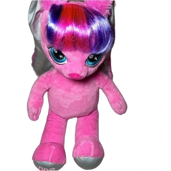 BUILD a bear honey girls Risa pink bunny‎ plush w/turning red pajama set
